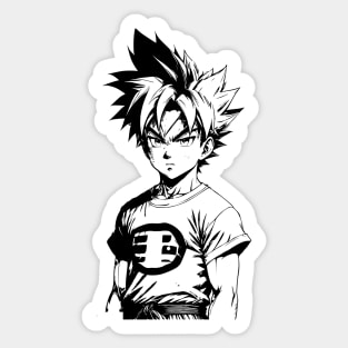 Fan Art Of Goku 05 Sticker